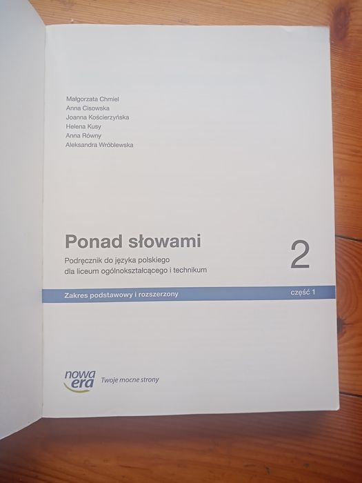 Ponad słowami 2.1 podręcznik do języka polskiego