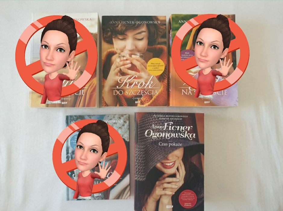 Anna Ficner Ogonowska Krok do szczęścia, Czas pokaże 2 książki - 30zł
