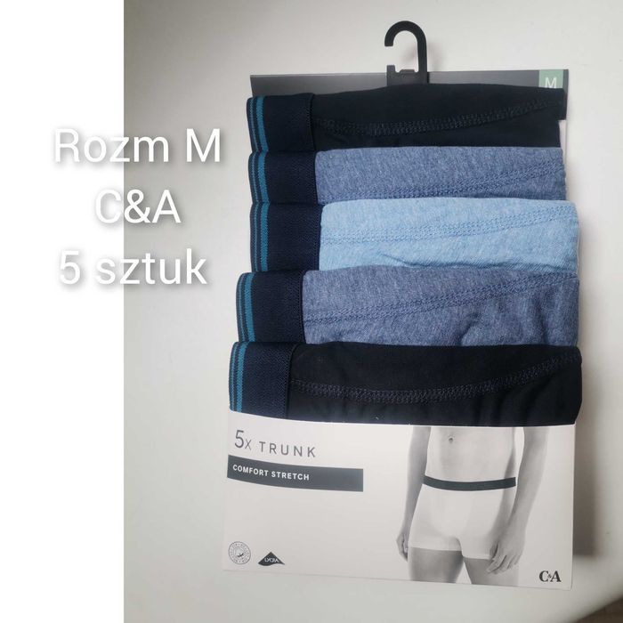 Nowe Bokserki M bokserki C&A zestaw 5 szt bokserki