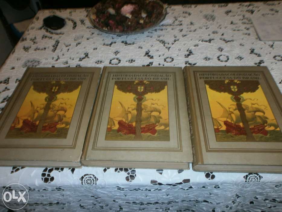 3 volumes Historia da Colonizaçâo Portuguesa do Brazil