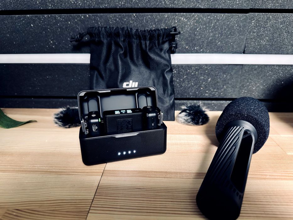 Zestaw mikrofonowy bezprzewodowy DJI MIC + uchwyt do wywiadów FV23%