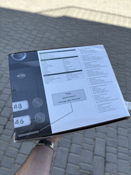 Видеодомофон Elro Pro PV40 FullHD Black Video Door Intercom System