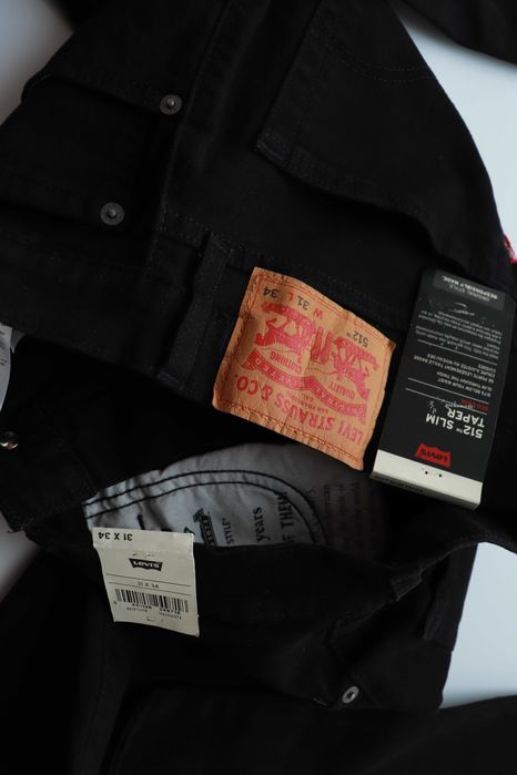 LEVIS 512 W31 L34 męskie spodnie jeansy slim taper fit nowe