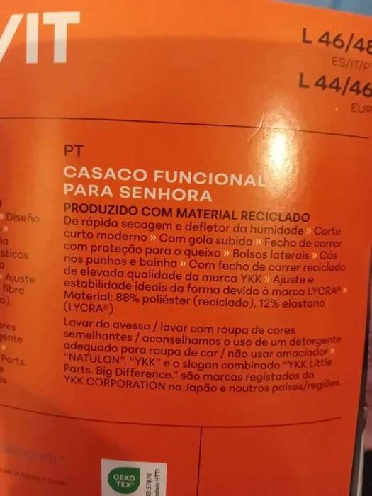 Casaco desportivo Crivit / Lidl (Carolina Carvalho).