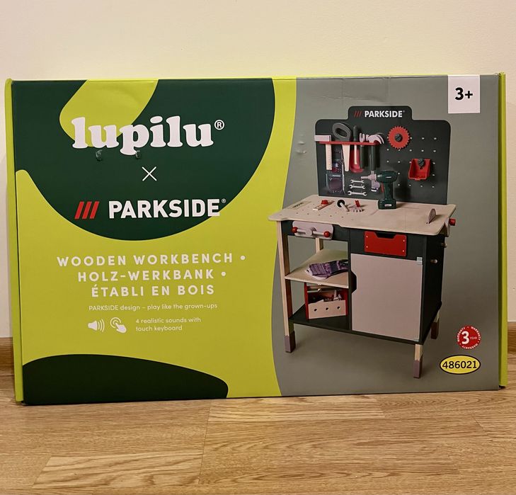 Деревяний робочи стіл для дітей lupilu , parkside