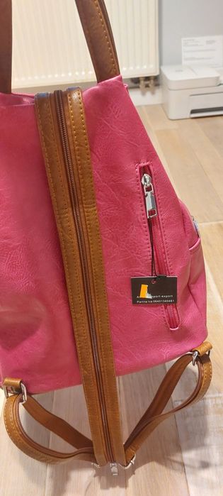 Plecak torba różowy nowy