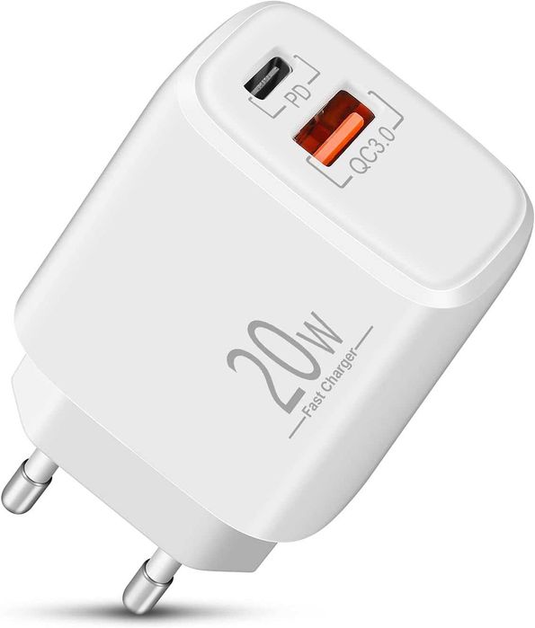 Блок живлення LUOSIKE USB C 20W, швидка зарядка, адаптер