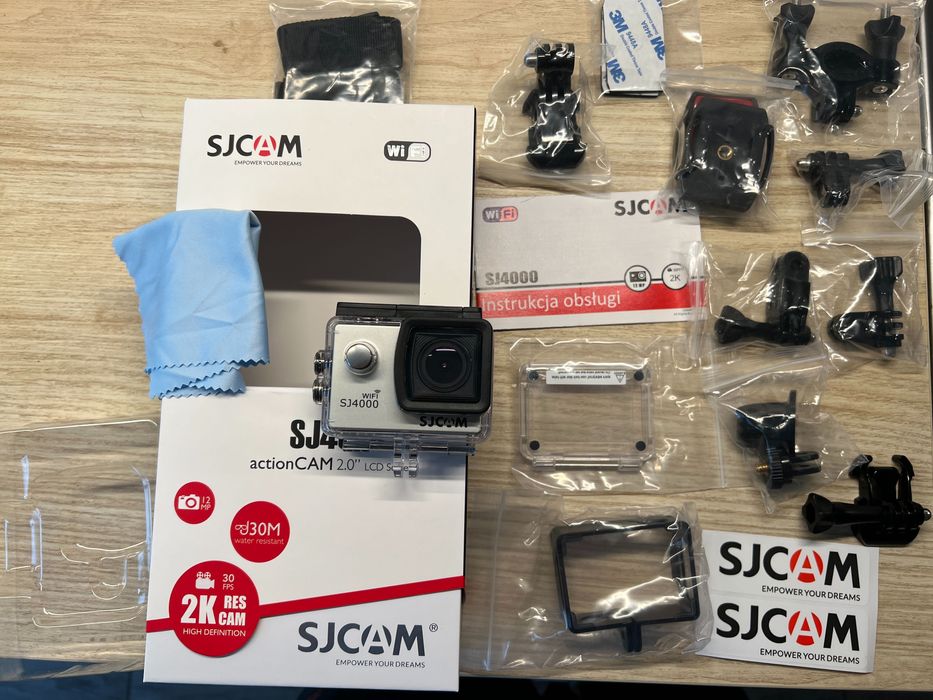 Kamerka sportowa SJCAM SJ400 WiFi 2K Srebrna jak GoPro Insta