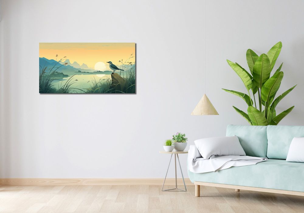 Obraz 100x50cm Zmierzch nad Nadrzecznym Sanktuarium