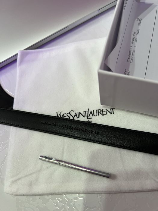 Ремень/пояс YSL Yves Saint Laurent Belt Gold 2.0 Ив Сен Лоран премиум