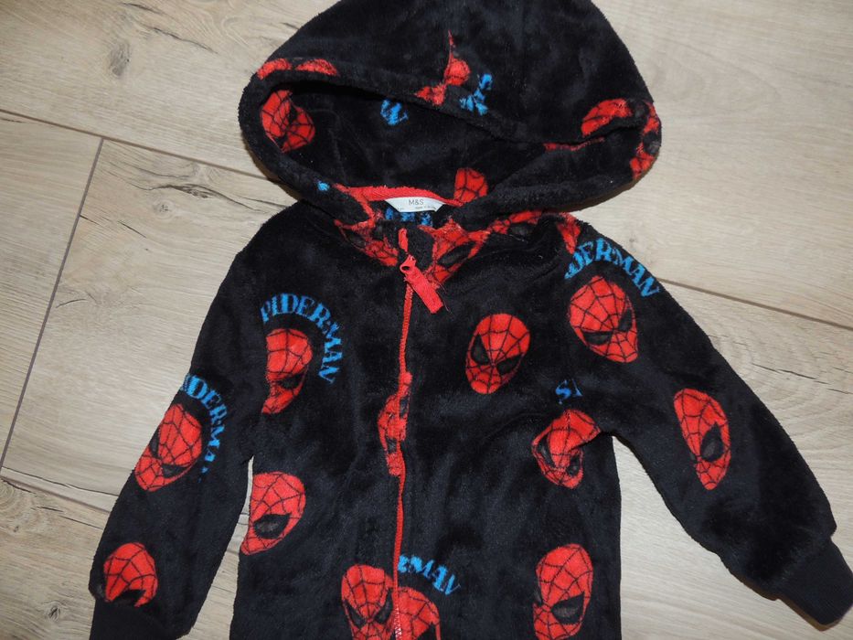 Теплая плюшевая пижама 2-3р. кігурумі кигуруми ромпер спайдермен паук