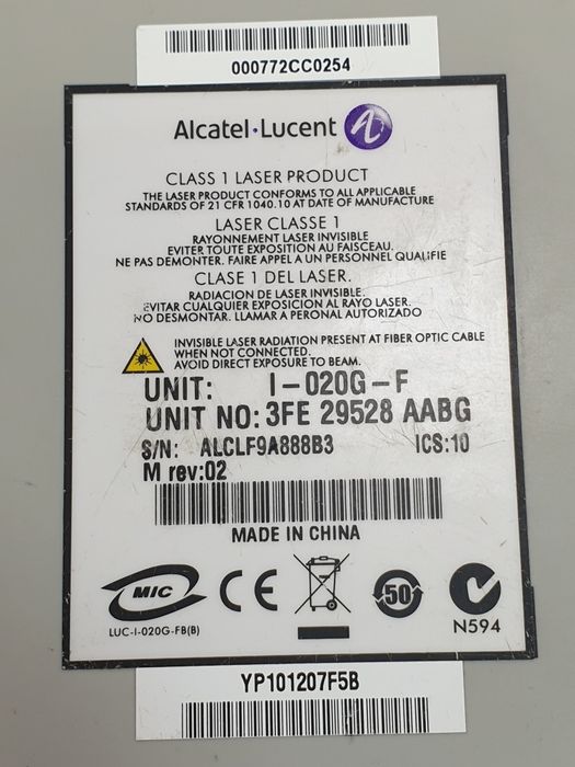 Модем Alcatel-Lucent "model I-020G-F"