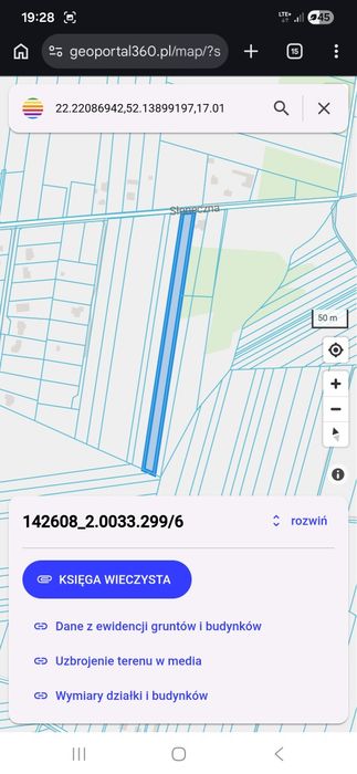 Dzialka budowlana Żelków-Kolonia