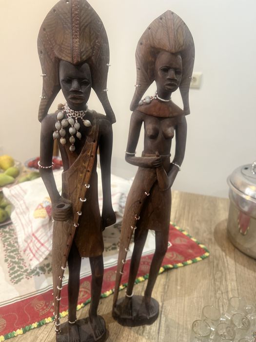 Bonecos africanos decoracao