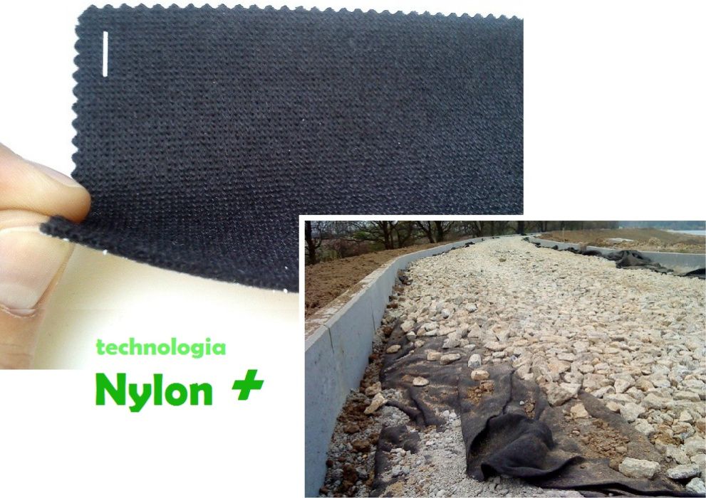 GEOWŁÓKNINA DROGOWA 280g z Nylonem -pod kliniec tłuczeń Drogi Parkingi