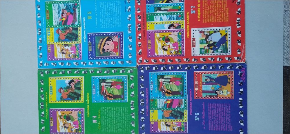 6 livros BD da Heidi