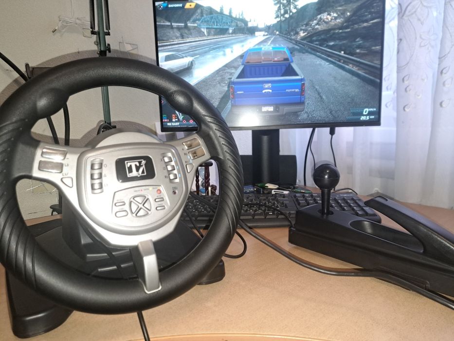 Ручник+коробка передач+педали, игровой руль,iгрове кермо для ПК та PS