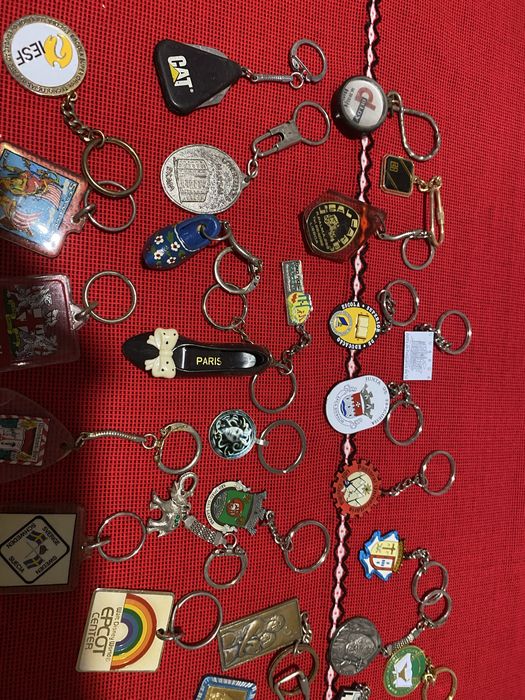 Cerca de 40 porta chaves de colecção