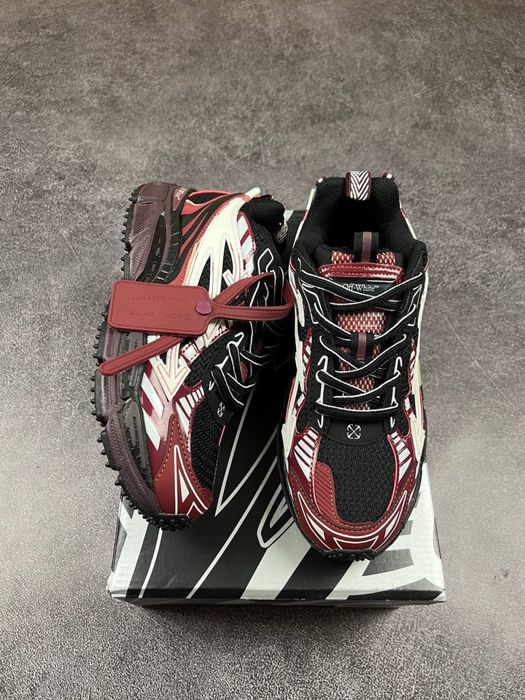 36-45 р кросівки Off White Be Right Back Black Red Burgundy