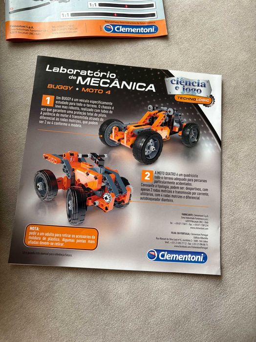 Laboratório de Mecânica Buggy + Moto 4 - Clementoni