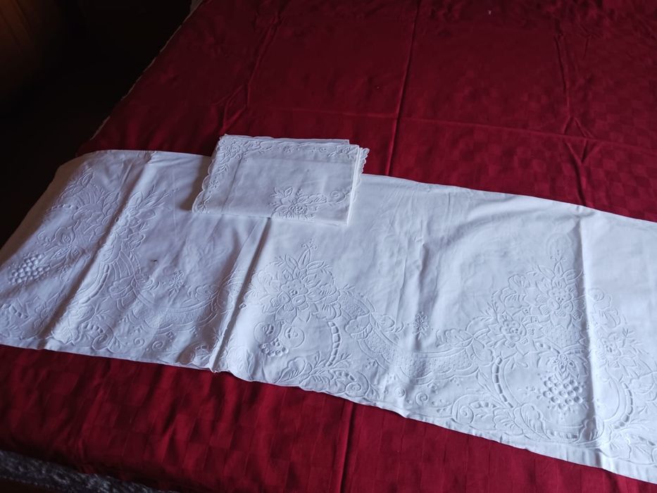 Lencol Bordado à mão