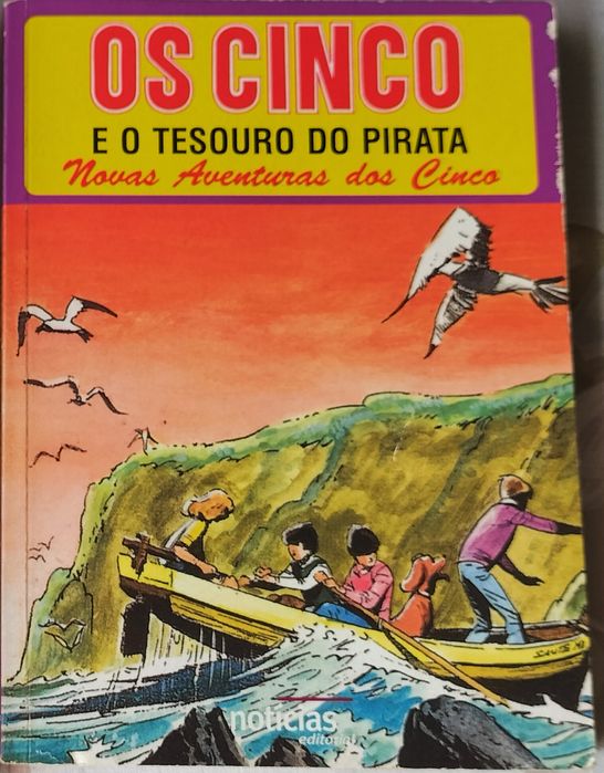 Livro "Os Cinco... e o Tesouro do Pirata"