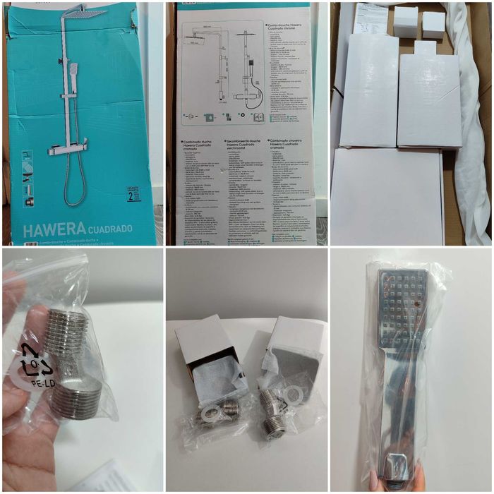 Promoção Coluna completa de chuveiro ROUSSEAU com torneira - Chrome