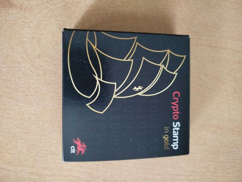 CRYPTOSTAMP Selo CTT em Ouro c/estojo