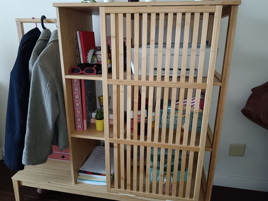 Móvel arrumação bambu Ikea