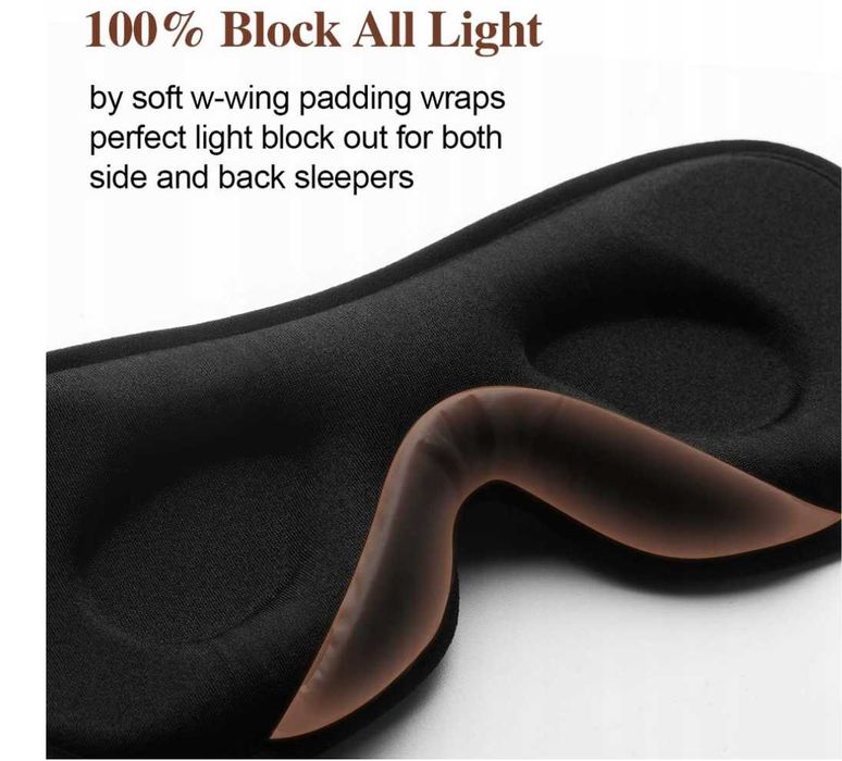 Boniesun Maska Opaska na oczy 3D