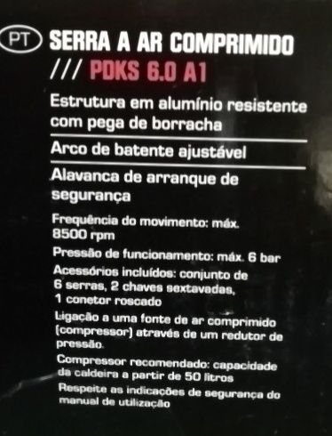 Serra de ar comprimido, Nova