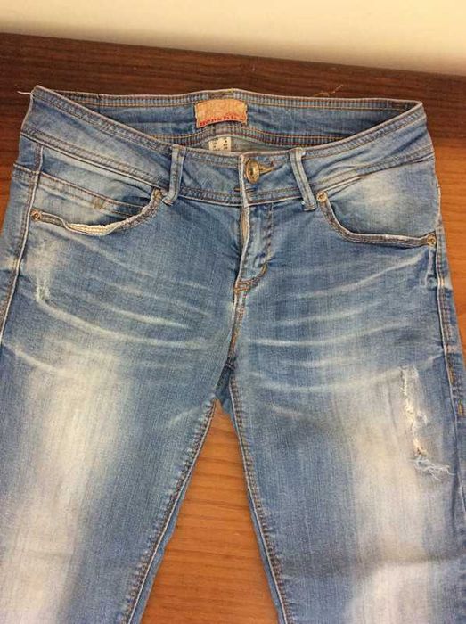 Calças de ganga claras