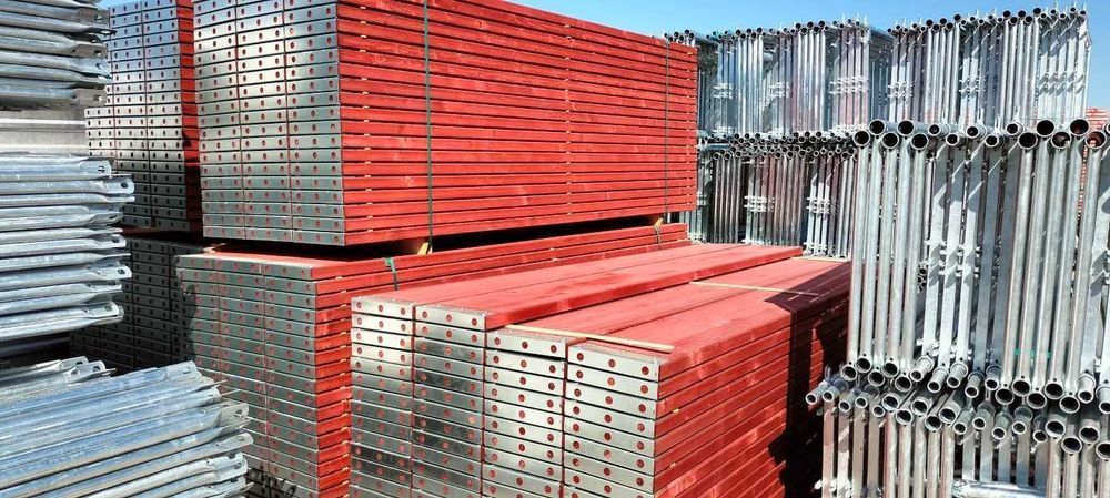 Rusztowanie 150 m2 nowe system plettac 70 platek