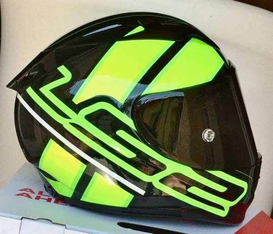Capacete NOVO LS2 Arrow R Carbon/Kevlar Preto-Fluo.55% DESCONTO Tm XXS