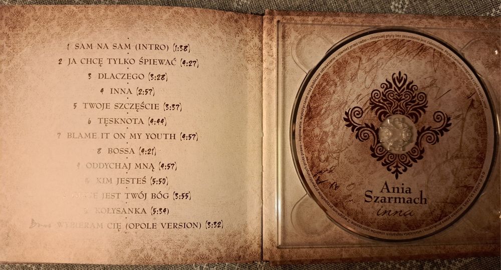 Płyta CD Ania Szarmach "inna"