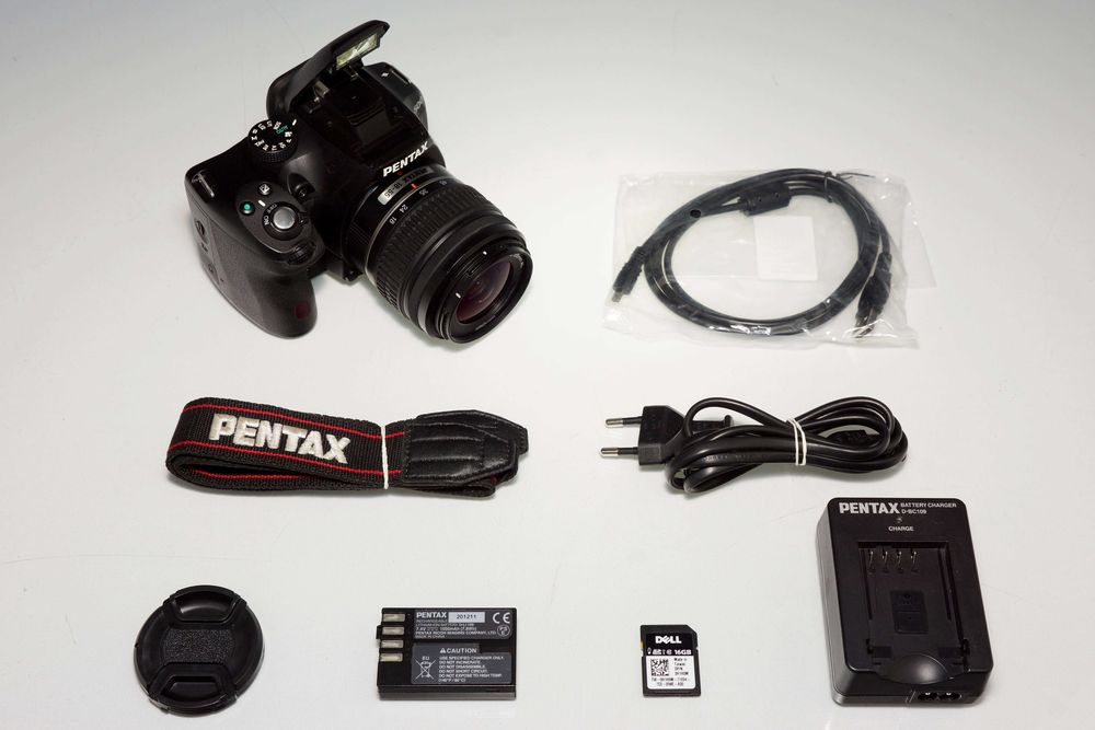Aparat foto PENTAX K-500 16.3Mpx + DA L 18-55mm AL 4.075 zdjęć + 16GB # Gwarancja FV