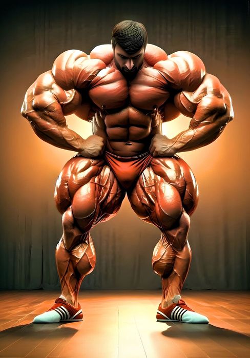 Плакат с бодибилдером. Постер с бодибилдером.Спортивный постер