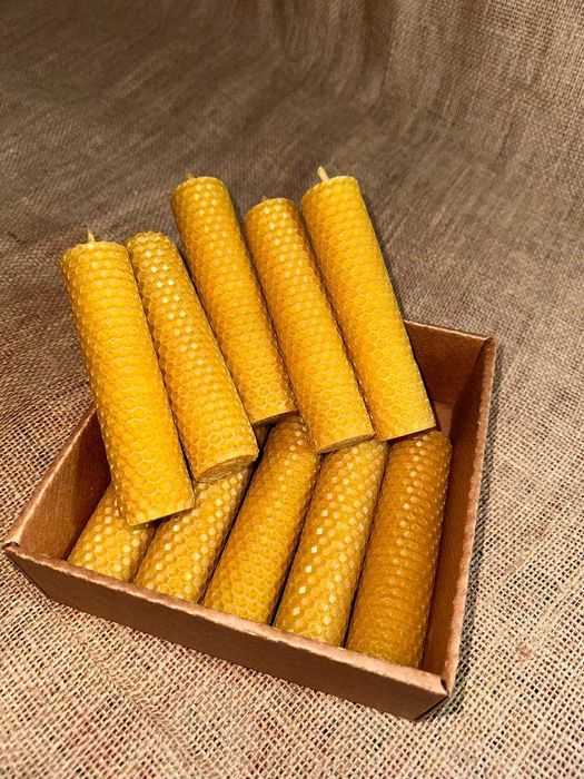 Набір свічок з бджолиного воску