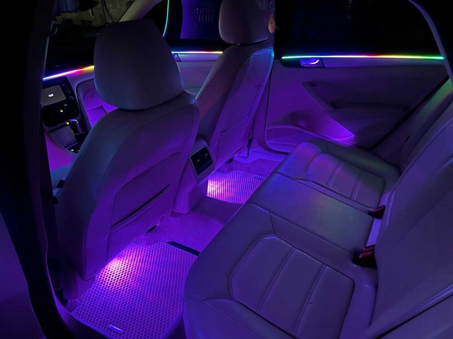 Ambient RGB подсветка салона для авто с установкой ! Любое авто !