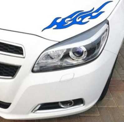 Автомобильные наклейки Пламя 30 см (2 штуки)