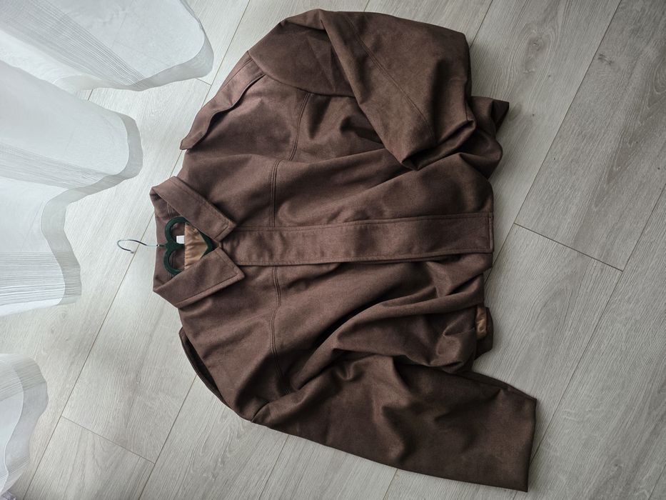 Kurtka jak z zary viral brązowa czekoladowa bomberka kurtka na wiosnę