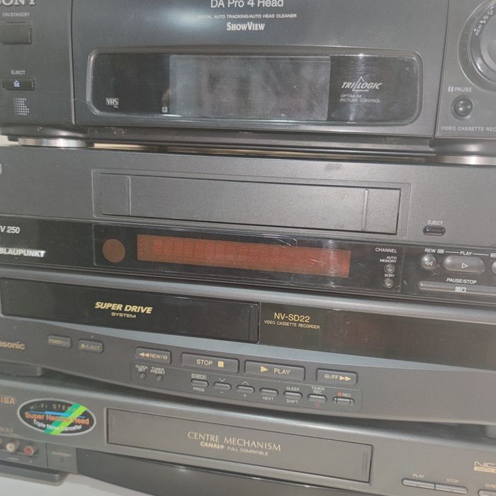 Grande Lote de leitores VHS com avaria - Para arranjar ou Peças - Ref Lote 1