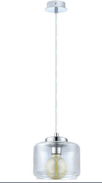 Lampa sufitowa wisząca Eglo Brixham przeźroczysty klosz