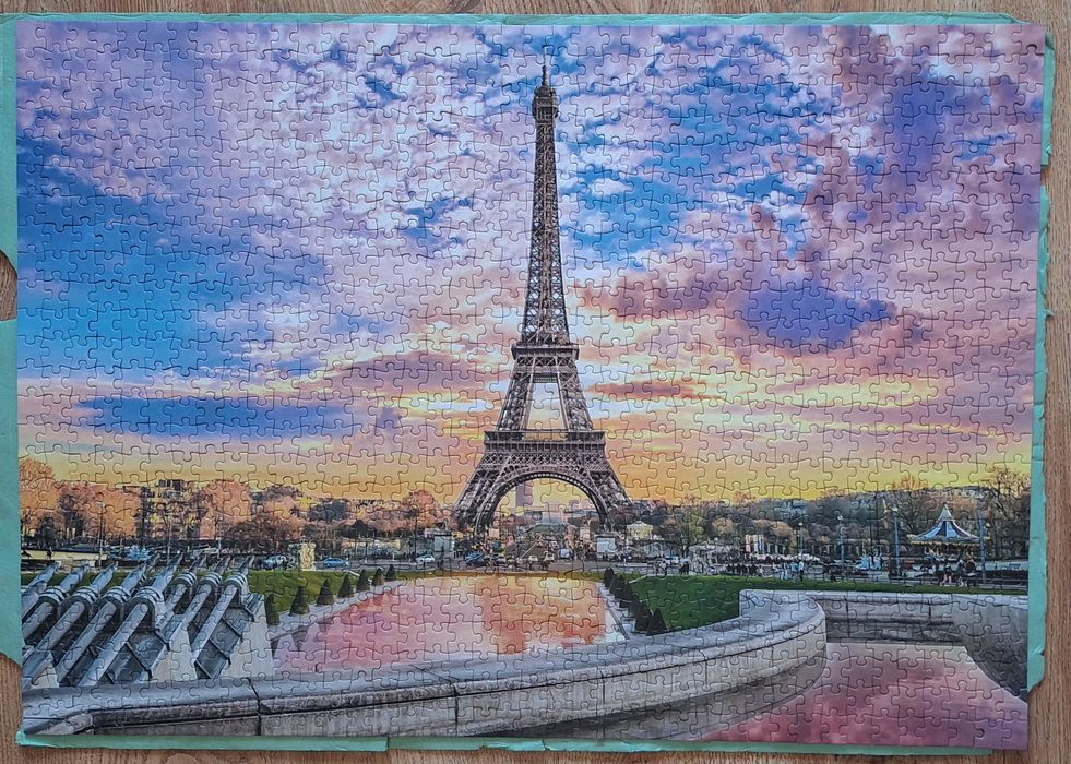 Puzzle trefl 1000 Wieża Eiffla, Paryż, Francja Unlimited Fit Technolog