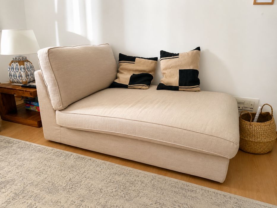 Chaise Longue IKEA KIVIK Bege