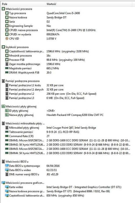 HP Compaq 8200 Elite CMT PC
