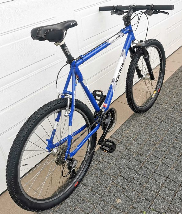 7 accent mtb rower alu rama amortyzator rock shox juddy