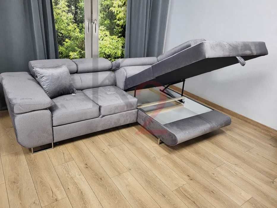 Narożnik ARTEON Mini POD WYMIAR Sofa USB Kanapa Łóżko Rogówka + GRATIS