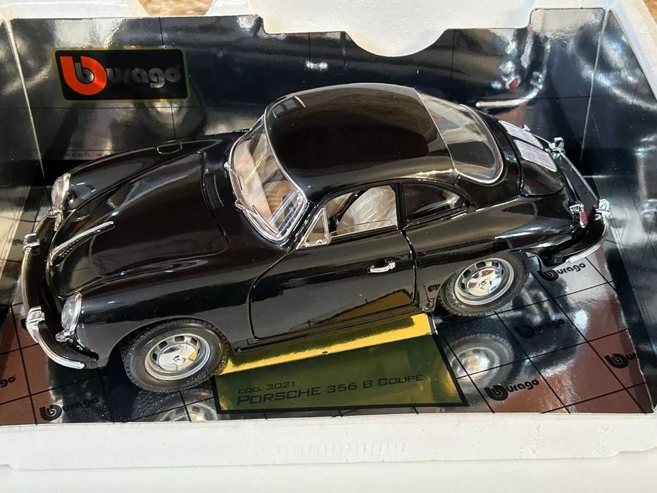 Porsche varios Classicos 356 + 1/18 + Burago + Impecáveis