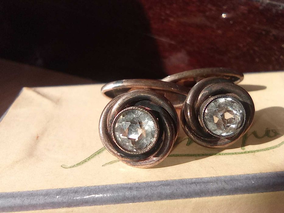 Серебряные запонки 50-х годов